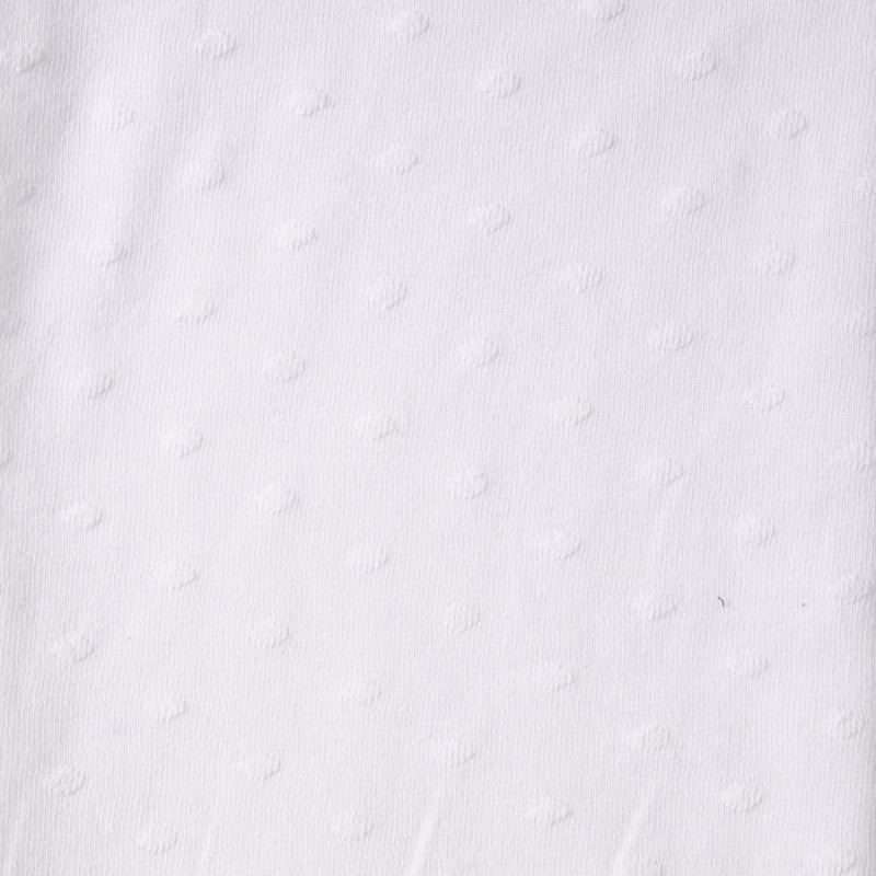 Jersey con textura de lunares POISRELIEF Blanco / Blanco